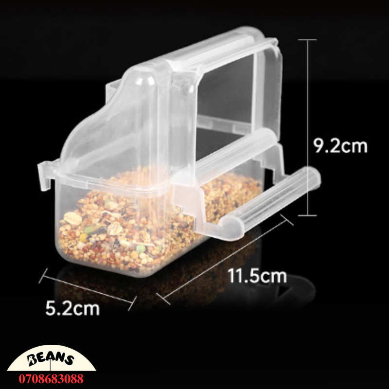 Máng ăn chống vẫy hàng nhập cho chim cảnh, vẹt nhỏ