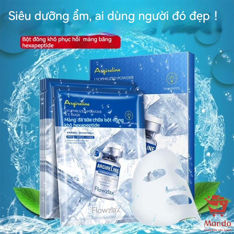 Mặt nạ sửa chữa bột đông khô Hexapeptide Mặt nạrong biển dưỡng ẩm dưỡng trắng da se khít lỗ chân lông