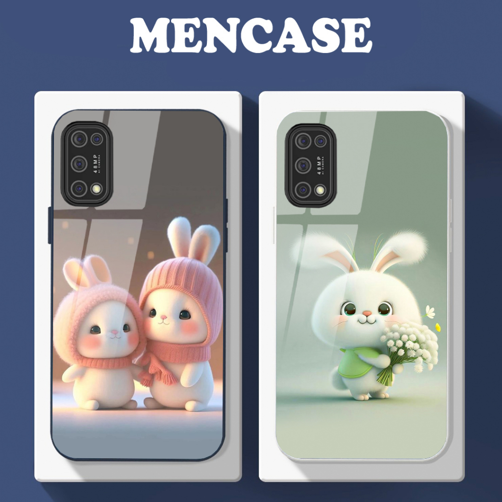 Ốp Lưng REALME 7, REALME 7 PRO mặt kính in hình gấu dễ thương