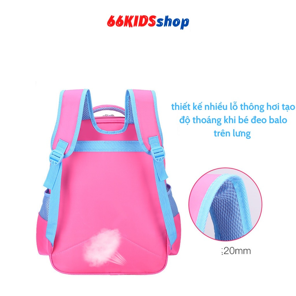 Ba lô cho bé trai và gái tiểu học chống thấm nước bền đẹp in hình siêu nhân tuyệt đẹp 66KIDS SHOP