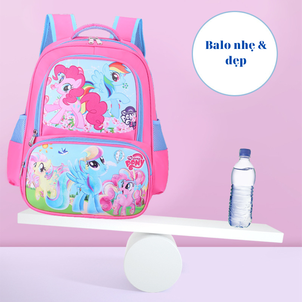 Balo cho bé trai và gái tiểu học chống thấm nước bền đẹp hình Hello Kitty siêu cute 66KIDS SHOP