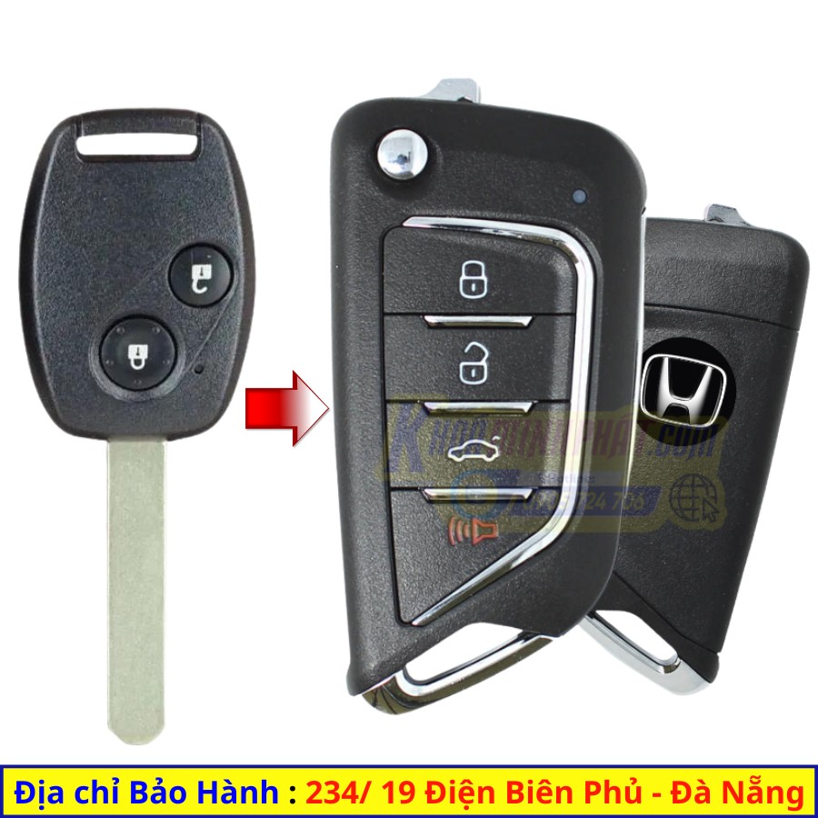 Chìa khóa xe Honda City, Civic, CRV, Accord mẫu mới V21