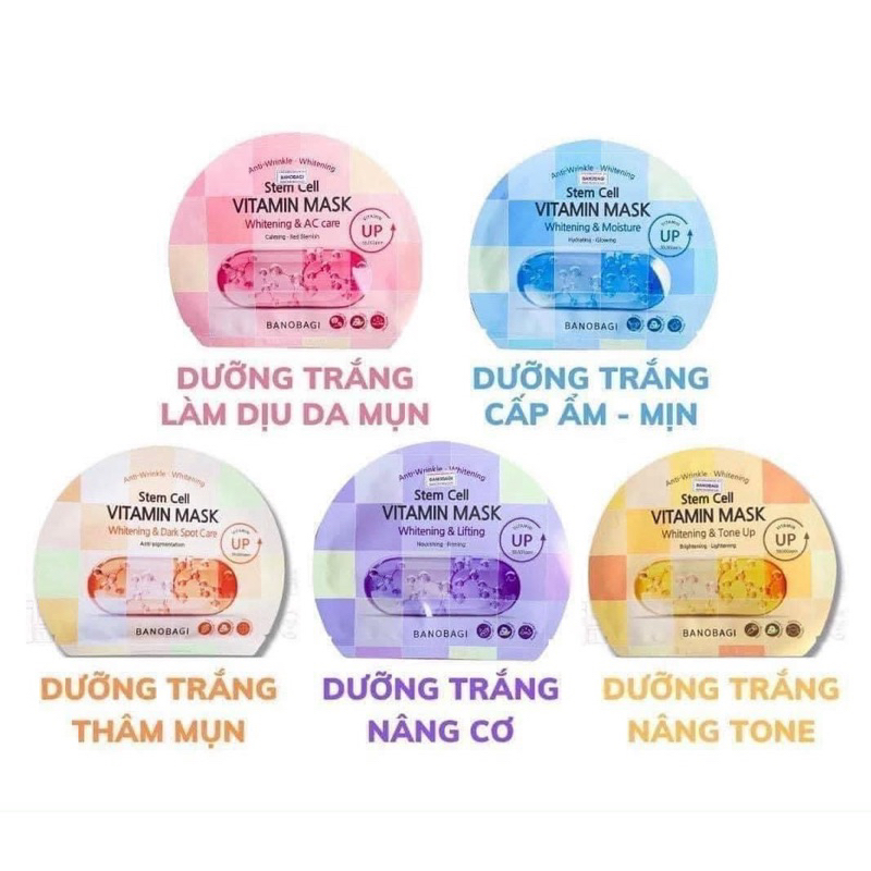 💥💥MẶT NẠ BANOBAGI mẫu mới - Tách lẻ 1 miếng