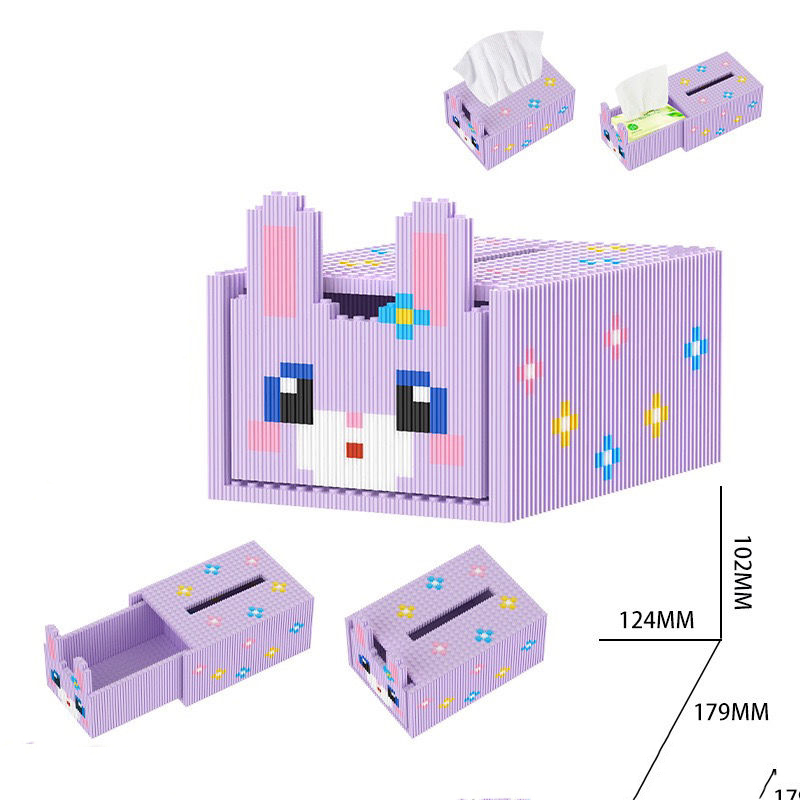 Tương thích với gạch LEGO Quà tặng giấy hộp gạch trang trí KT bạo lực gấu red toy creative set，Quà tặng trí tuệ trẻ em