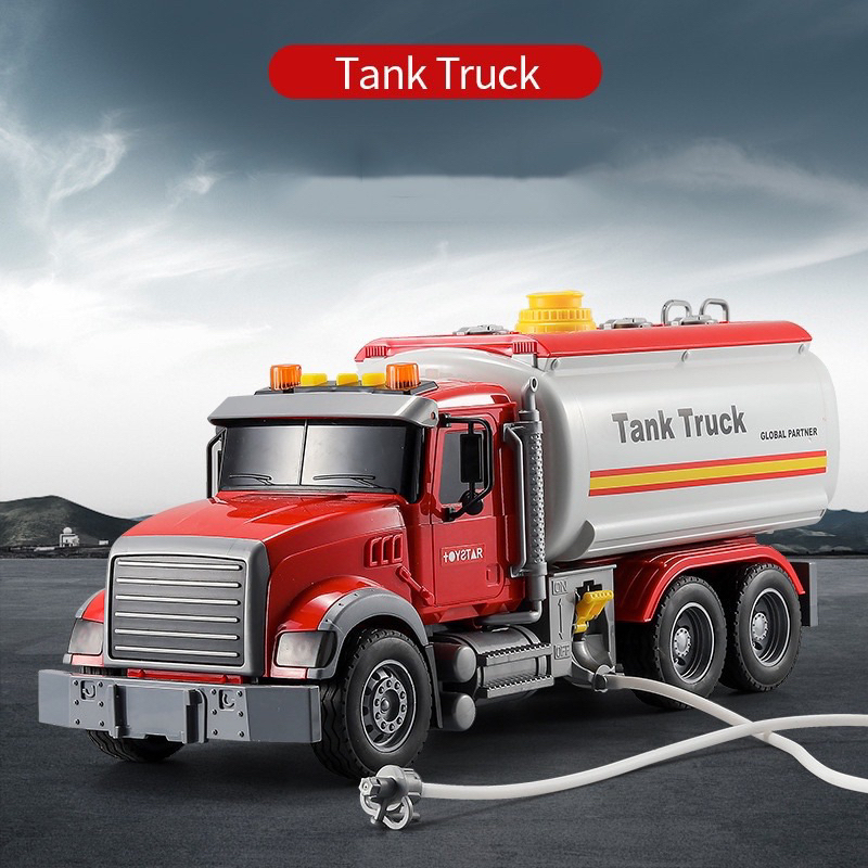 Xe bồn chở nước cứu hoả có nhạc TOYSTAR - xe chạy bánh đà