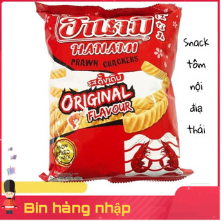 Snack tôm hanami lon 110g hàng thái lan