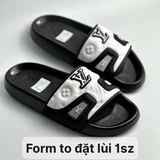 Dép quai ngang nam đế bánh mì LV Siêu êm