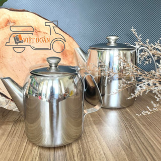  Bình trà, ấm trà ,cà phê .Size 800ml, 2 lit . Inox không rỉ, sáng bóng . Kiểu dáng mới rất sang trọng. D