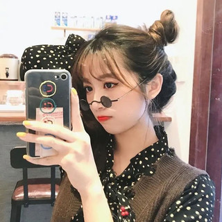 Kính mắt Siêu Nhỏ tròn, Mắt Kính Thầy Bói Phong Cách Hip Hop Thời Trang Cá Tính Cho Nam Nữ
