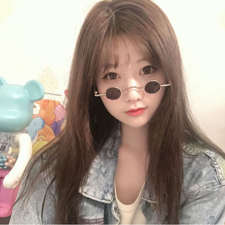 Kính mắt Siêu Nhỏ tròn, Mắt Kính Thầy Bói Phong Cách Hip Hop Thời Trang Cá Tính Cho Nam Nữ