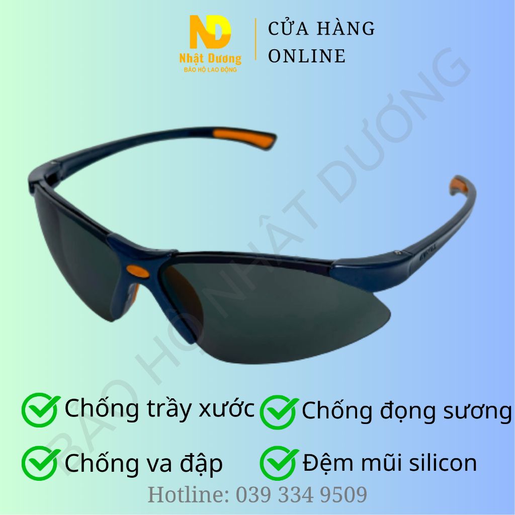 Kính bảo hộ đen hàn điện King's KY312B chất lượng cao Kính bảo hộ đen chống lóa, chống tia UV