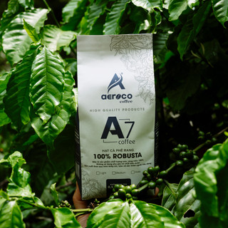Mã Video -20%_Túi 500g Cà phê Đặc sản_Specialty Coffee_AEROCO HẠT RANG A7_100% ROBUSTA nguyên chất, rang mộc, hậu vị ngọ