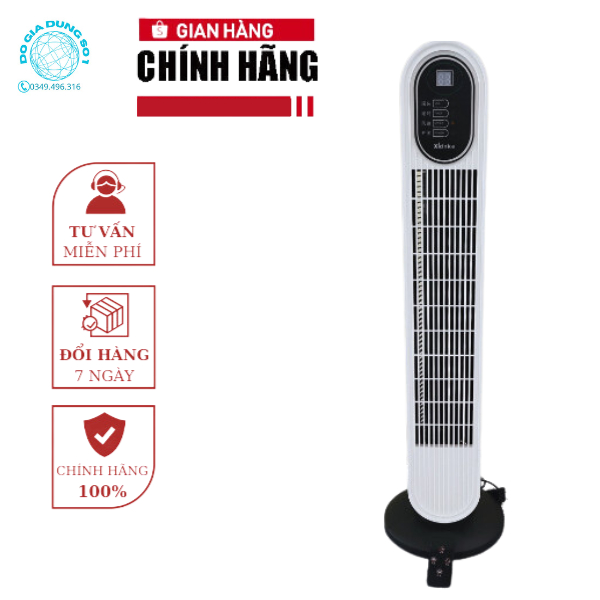 Quạt tháp không cánh đa năng, góc quay rộng êm ái 3 tốc độ gió nhỏ và gọn(Sẵn hàng giao ngay)