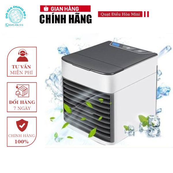 Quạt điều hòa làm mát không khí, quạt hơi nước có khay chứa đá lạnh tiện lợi nhỏ gọn(hàng sẵn giao ngay)