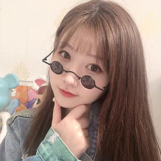 Kính mắt Siêu Nhỏ tròn, Mắt Kính Thầy Bói Phong Cách Hip Hop Thời Trang Cá Tính Cho Nam Nữ