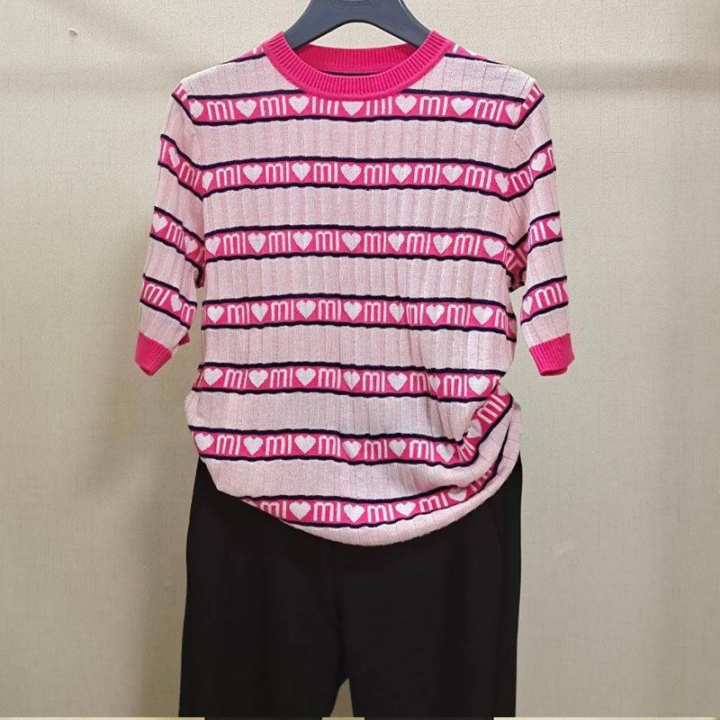 Áo Tay Cộc Len Dệt Kim Miumi