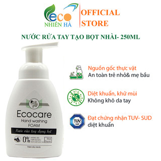 Nước rửa tay ECOCARE 250ml tinh dầu nhài, nước rửa tay tạo bọt, không khô da tay