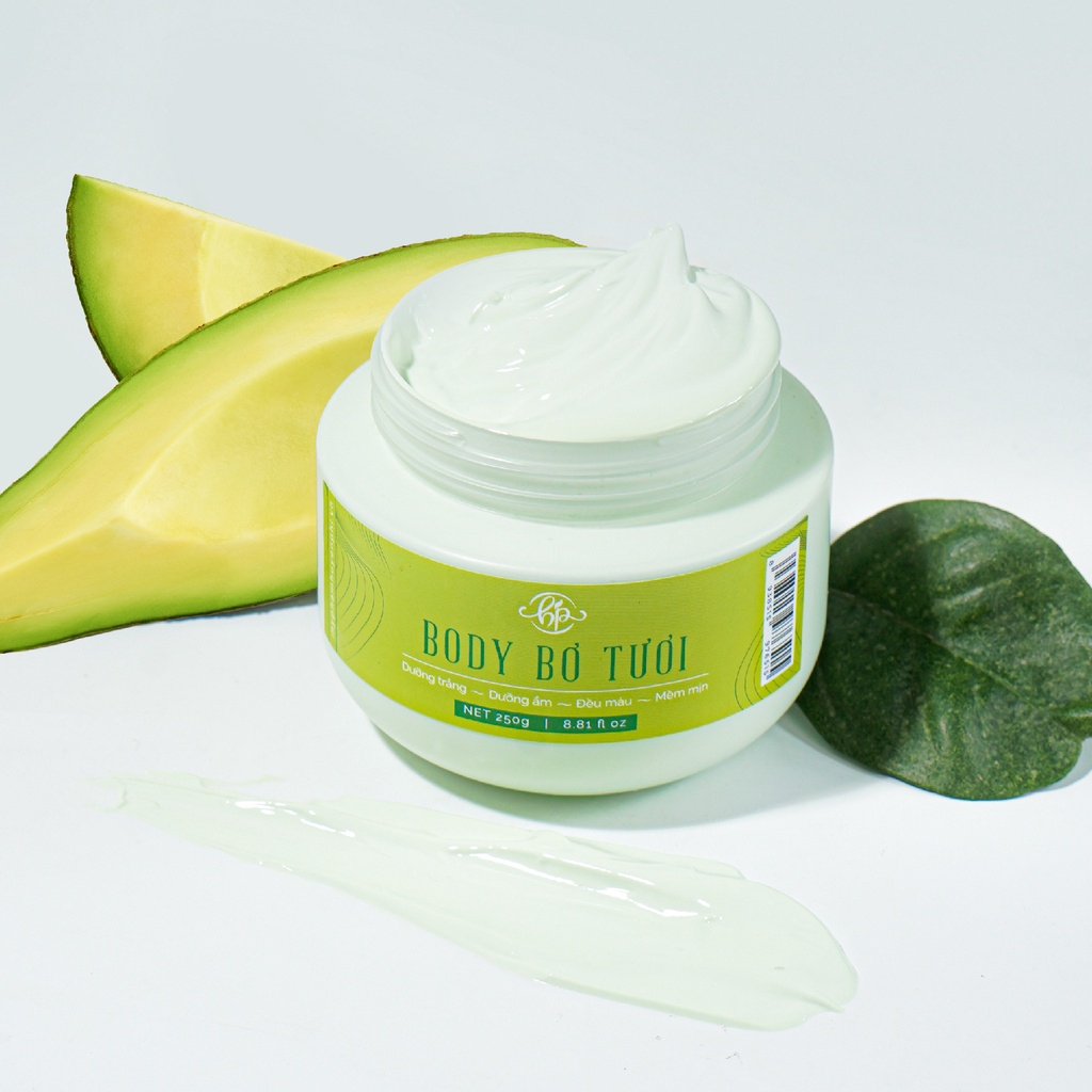 Kem Body Bơ Tươi HUYỀN PHI Trắng Mịn Thấm Nhanh