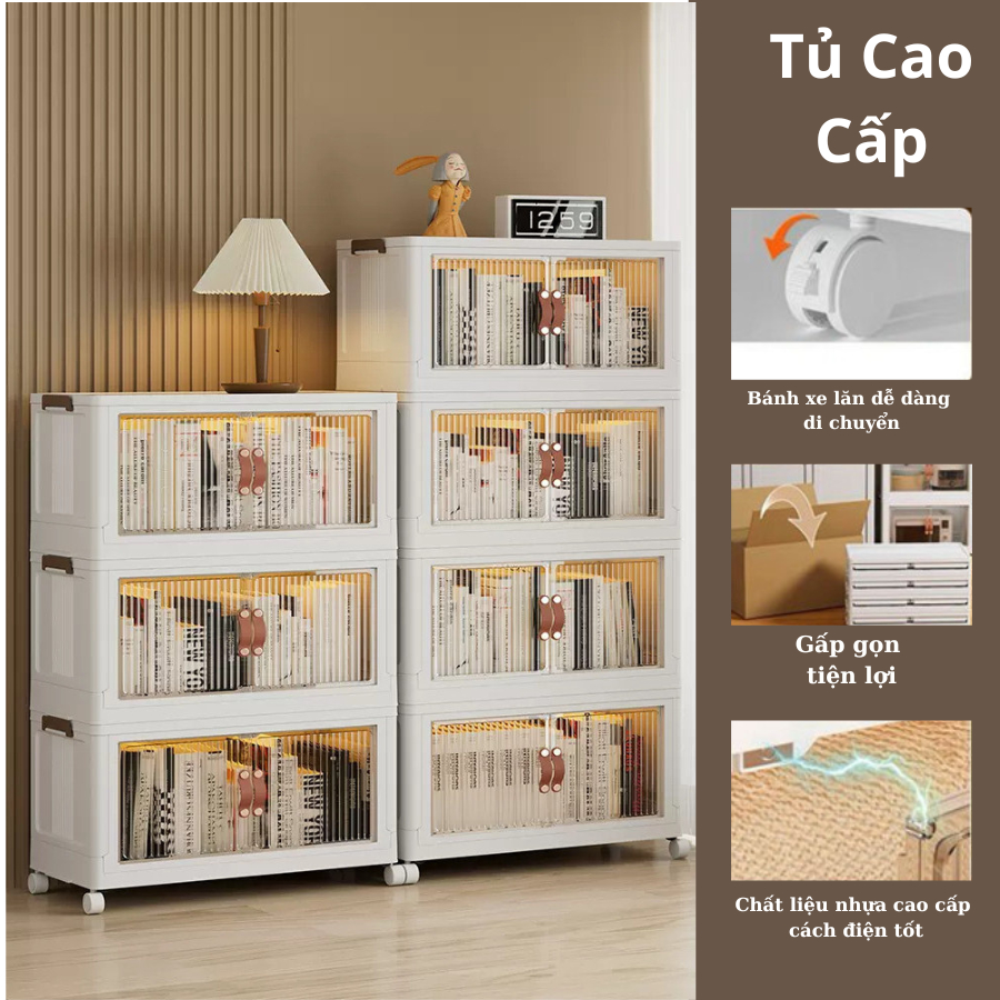 Tủ Đựng Đồ Nhà Bếp - Tủ Gấp Gọn Cao Cấp - Đa Dạng Kích Thước Siêu Tiện Lợi
