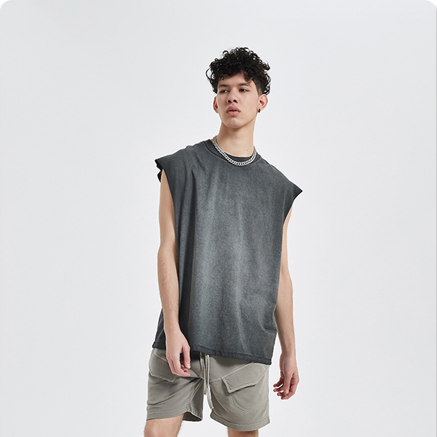 Áo thun ba lỗ Midi tanktop sát nách thể thao Unisex form rộng bigsize chất liệu cotton thấm hút mồ hôi