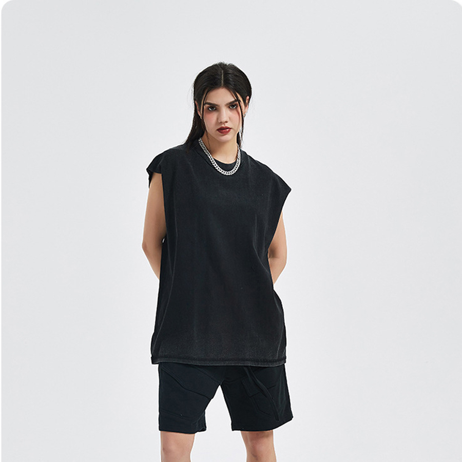 Áo thun ba lỗ Midi tanktop sát nách thể thao Unisex form rộng bigsize chất liệu cotton thấm hút mồ hôi