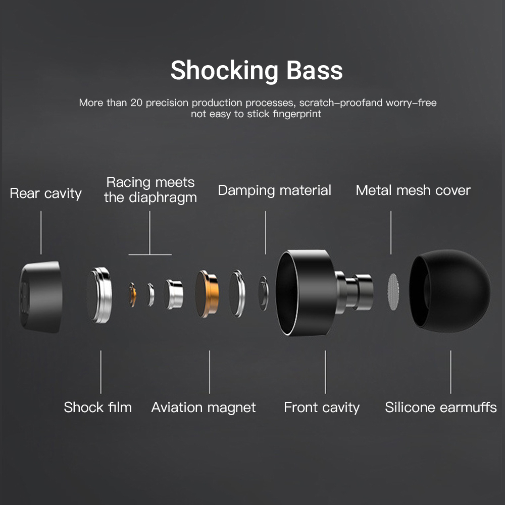 Tai nghe dây JBL TUNE 110 có mic, jack cắm 3.5mm cáp chất lượng cao