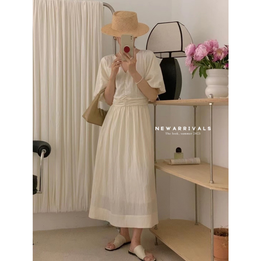 VÁY HÀN NHÍU NGỰC TRƠN CAO CẤP FREE SIZE