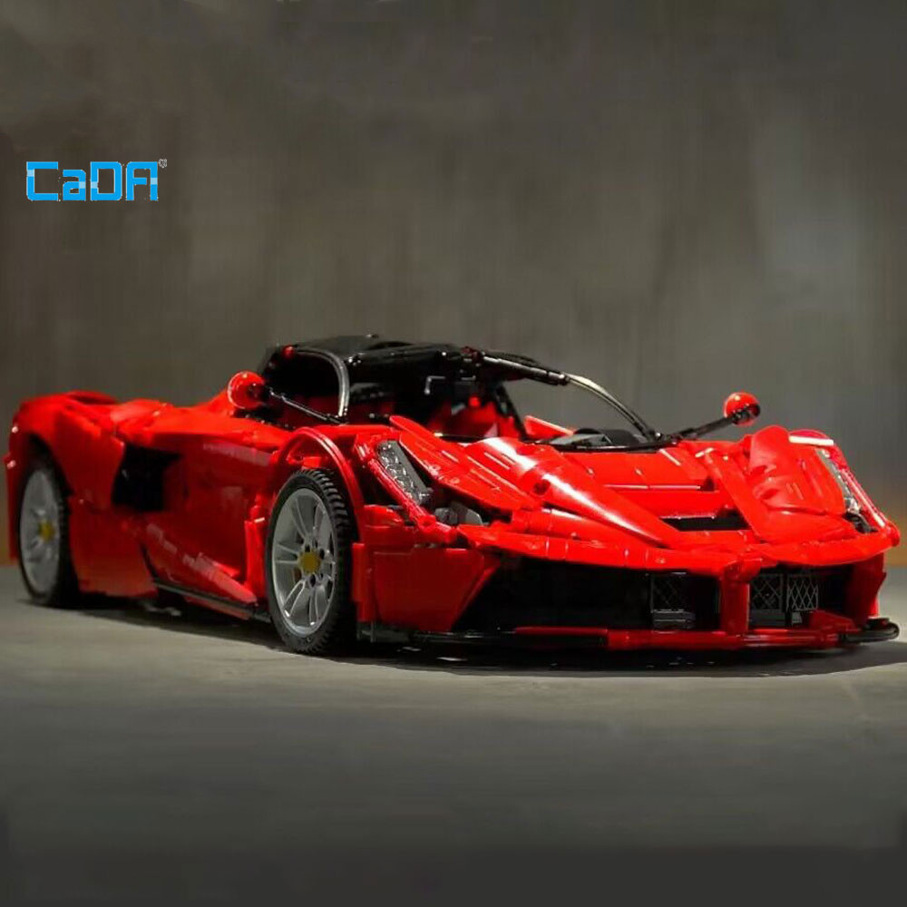 Lắp ráp mô hình technic cada 61505 Siêu Xe Ferrari Laferrari đỏ Bản Moc 1:8