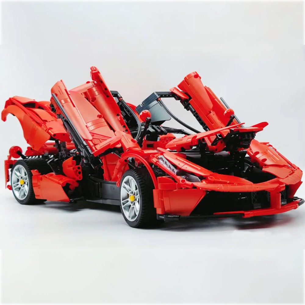 Lắp ráp mô hình technic cada 61505 Siêu Xe Ferrari Laferrari đỏ Bản Moc 1:8