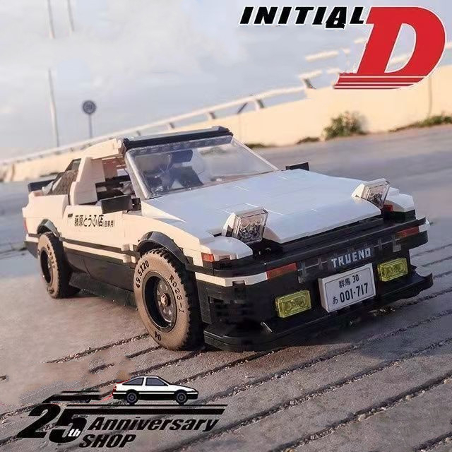 Lắp ráp mô hình technic cada 61024 SIÊU XE AE86 Trueno