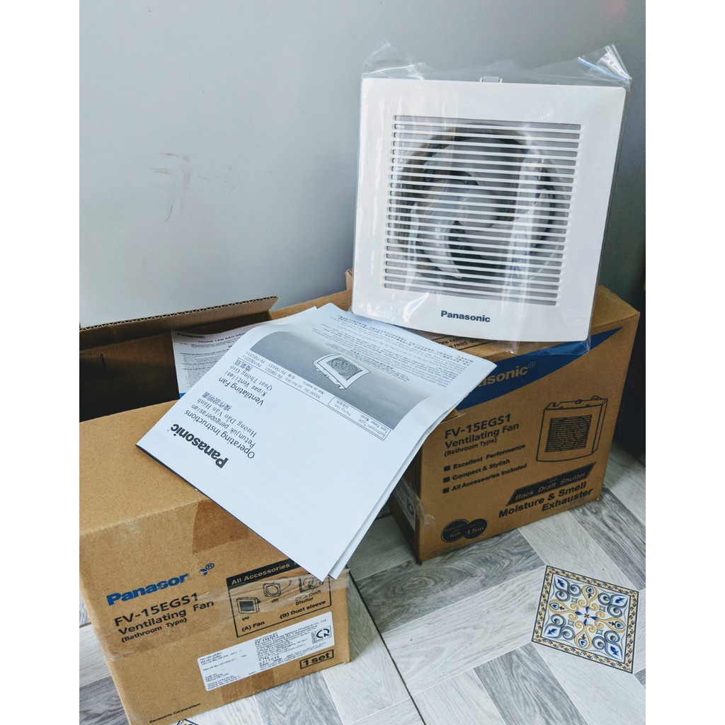 Quạt hút mùi/ thông gió sử dụng cho nhà tắm Panasonic FV-15EGS1