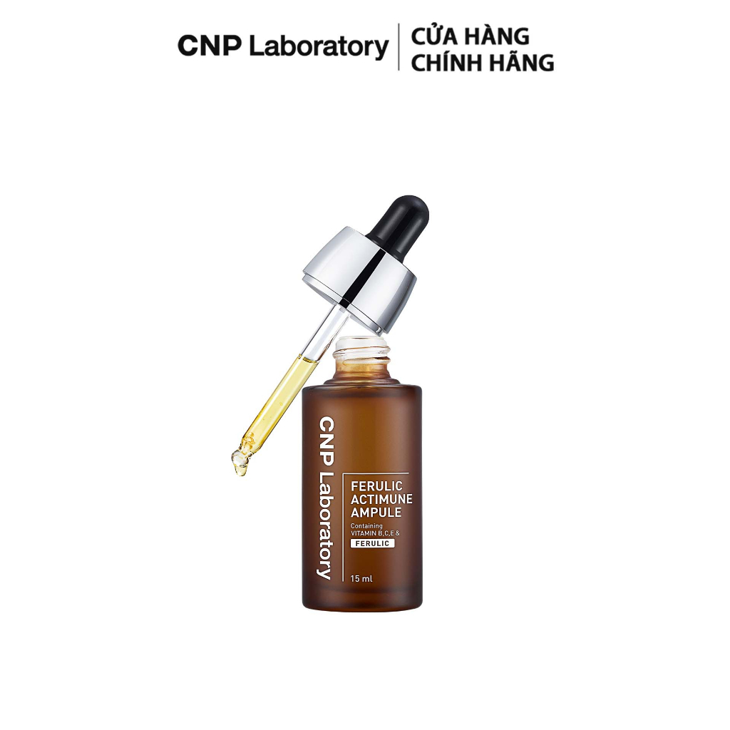 [HB Gift] Tinh chất Ferulic Vitamin C chống oxy hóa & trẻ hóa làn da CNP FERULIC ACTIMUNE AMPULE 15ml