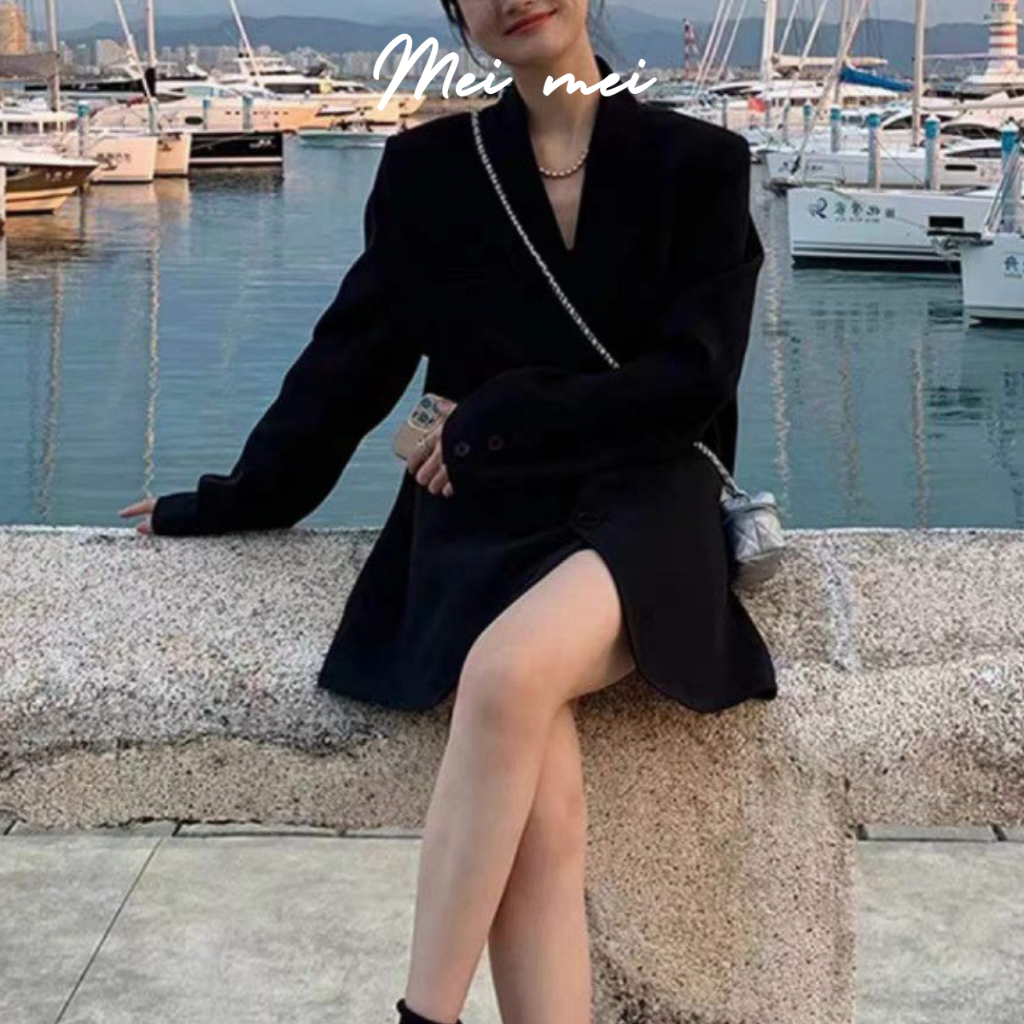 Blazer dài tay chuẩn Quảng Châu màu pastel Blazer Meimei B7