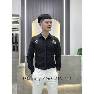 Sơmi Thiết Kế Phối Đai Vai