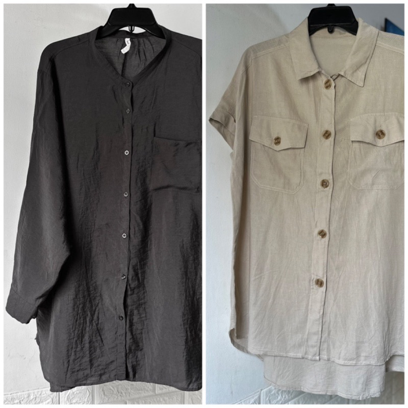 Áo Sơ Mi phom dài- free size