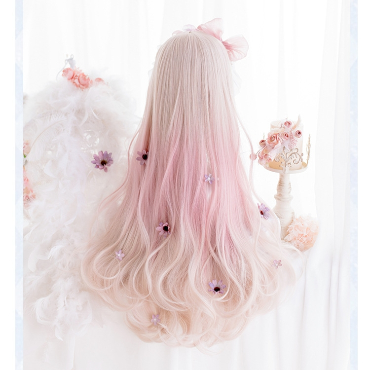 [Sẵn] Wig/Tóc giả ombre thỏ ngọc siêu ngọt ngào màu vàng trắng pha hồng - A88 Nguyên đầu teen/lolita [Miu Copslay]