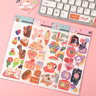 Sticker trang trí đồ ăn lấp lánh