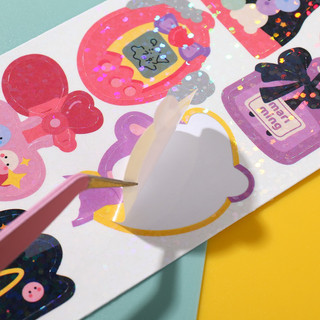Sticker trang trí đồ ăn lấp lánh