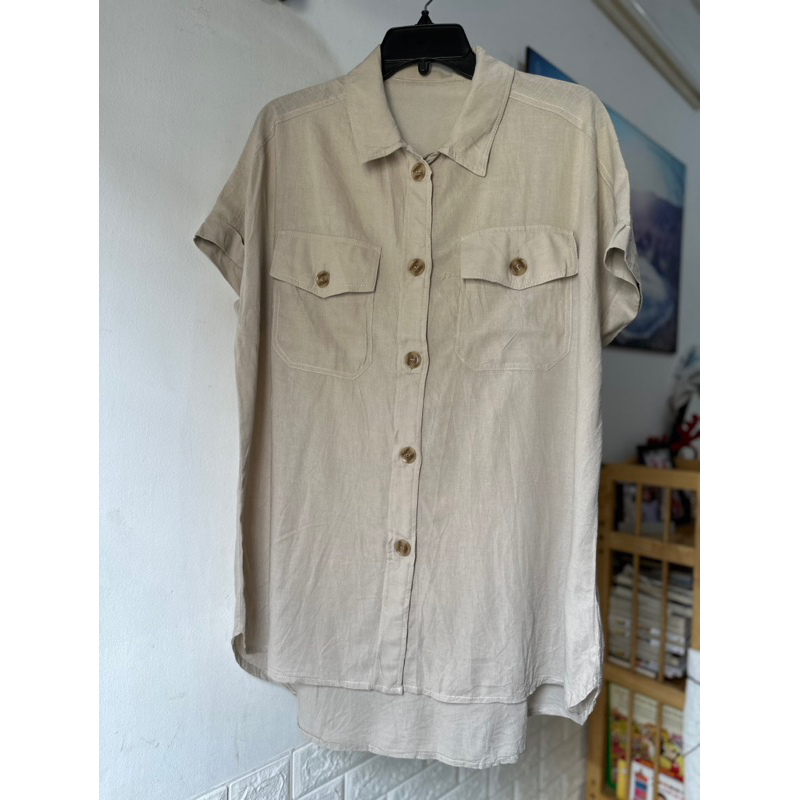 Áo Sơ Mi phom dài- free size