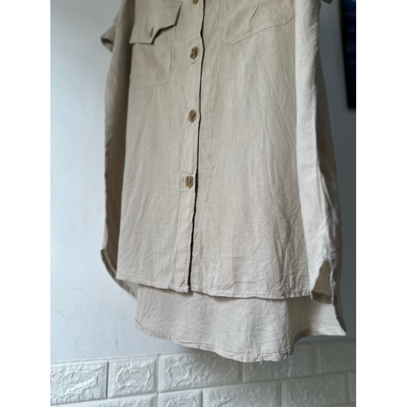 Áo Sơ Mi phom dài- free size