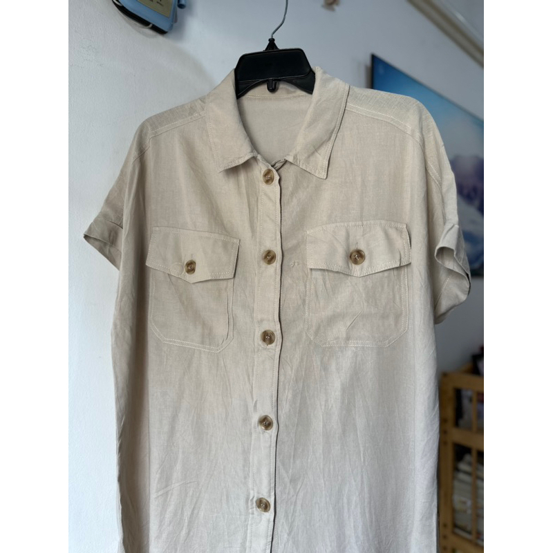 Áo Sơ Mi phom dài- free size