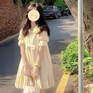 [CÓ BIGSIZE] Váy Lolita Vàng Kem Nhật Bản - Kèm ảnh thật