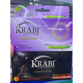 ✅[Chính hãng] Bao cao su Krabi Smooth &Long time _Bao siêu mỏng,trơn,(gai)kéo dài thời gian Thái Lan