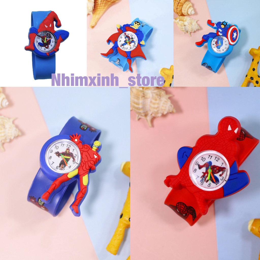 Đồng hồ đập tay hình siêu nhân cá tính cho bé