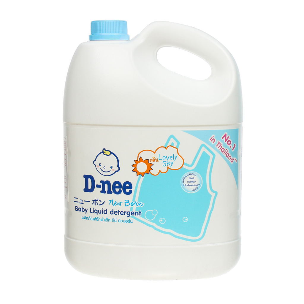 Nước giặt xả quần áo cho bé Dnee can 3000ml hàng chính hãng đại thịnh có 5 mùi khác nhau an toàn cho da bé
