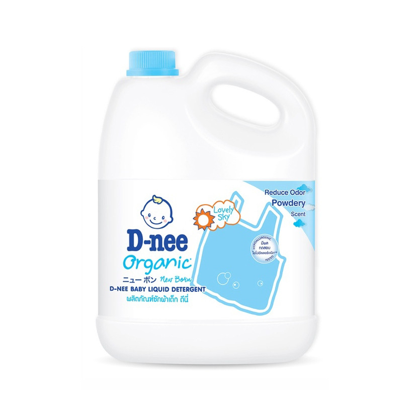 Nước giặt xả quần áo cho bé Dnee can 3000ml hàng chính hãng đại thịnh có 5 mùi khác nhau an toàn cho da bé