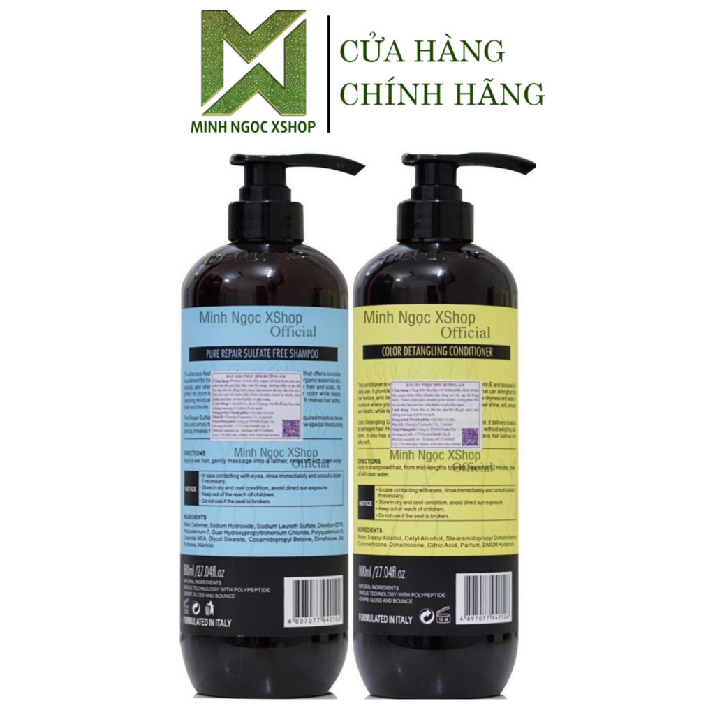 Dầu gội xả phục hồi dưỡng ẩm Delofil Arganoil Protein 500ML - 800ML
