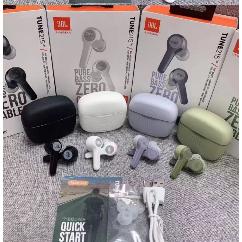 Tai Nghe JBL Tune 215 Không Dây Bluetooth 5.0 , Tai nghe T215 TWS âm thanh nổi siêu bass Âm trầm Tai nghe có Mic T215TWS.