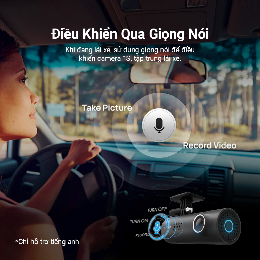 Camera hành trình 70mai Smart Dash Cam 1S D06 Phiên Bản quốc tế 1080P Điều khiển qua App và giọng nói | BigBuy360 - bigbuy360.vn