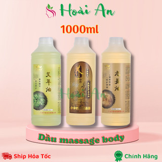 Tinh dầu massage body nóng chai 1000ml | Tinh dầu matxa body spa